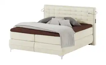 Musterring Boxspringbett Premiumversion Dubai H3 Creme 180 cm