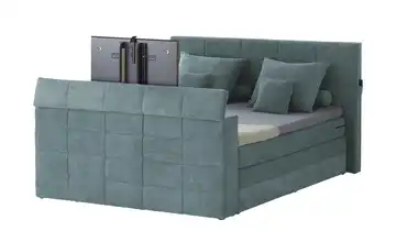 uno TV-Boxspringbett mit motorischer TV-Halterung Dillon Anthrazit