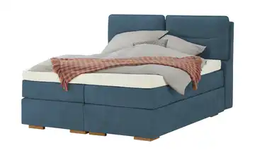 Wohnwert Boxspringbett mit Bettkasten Dormian Besta 160 cm Dunkelblau H3