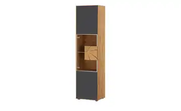 HARTMANN Vitrine Caya Eiche, Anthrazit links