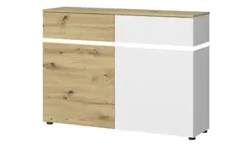 Kommode Soft-Close Luci Cremeweiß, Eiche Artisan (Nachbildung)
