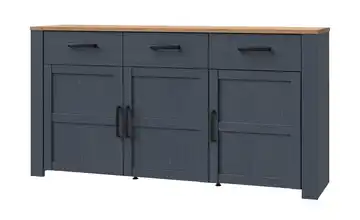 Sideboard Toneo Eiche (Nachbildung), Dunkelblau