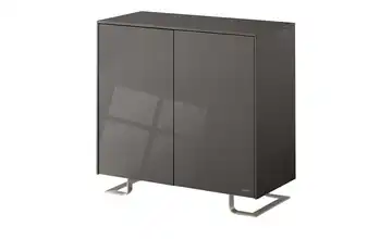JOOP! Highboard Gloss 007 Anthrazit Push-to-Open-Funktion, Vollauszug, Beleuchtung
