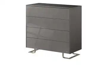 JOOP! Highboard Gloss 007 Anthrazit Push-to-Open-Funktion, Vollauszug