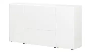 JOOP! Sideboard Gloss Base Weiß Vollauszug, Beleuchtung, Push-to-Open-Funktion 182,5 cm