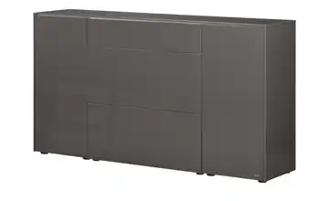 JOOP! Sideboard Gloss Base Anthrazit Vollauszug, Beleuchtung, Push-to-Open-Funktion 182,5 cm