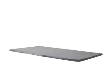 Dine + Mine Tischplatte mit Baumkante SigNature One Grau ca. 180x3,5x100 cm