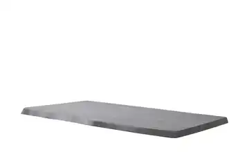 Dine + Mine Tischplatte mit Baumkante SigNature One Grau ca. 200x5,5x100 cm