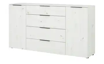 Sideboard Vitreo Eiche (Nachbildung), Weiß 180,4 cm
