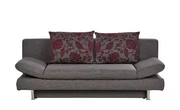 Design-Schlafsofa grau - Webstoff Olivia