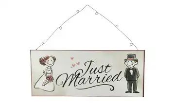 Deko Schild Just Married