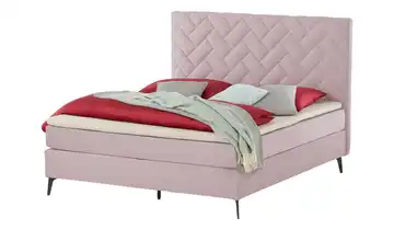 SKAGEN BEDS Boxspringbett Weave 160 cm H3 Rosa