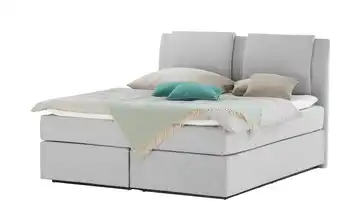 Wohnwert Boxspringbett Dormian Saman 180 cm H3 & H5 Hellgrau