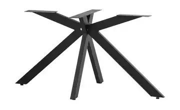 Tischgestell 2er-Set Tuxa massiv Schwarz sternförmig