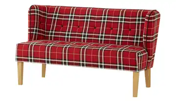 switch Küchensofa Astonia 160 cm Rot, Schwarz, Weiß Webstoff grob