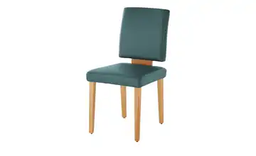 Leder-Polsterstuhl Canto III Blau