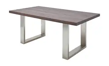 Woodford Kufentisch Lavello Eiche verwittert 240 cm edelstahlfarben, gebürstet