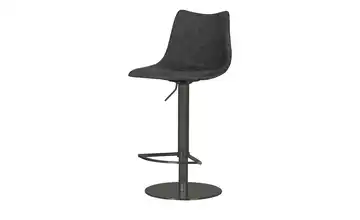 Barhocker MyToby Schwarz Schwarz rund