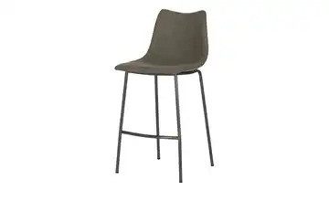 Tresenhocker MyToby Schwarz Schlamm 4-Fußgestell