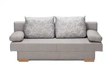 Hellgraues Schlafsofa grau - Mikrofaser Harry