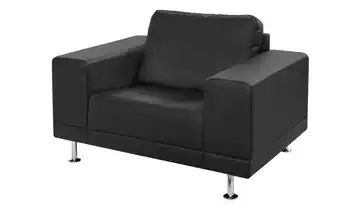 smart Lounge-Sessel schwarz - Kunstleder Garda