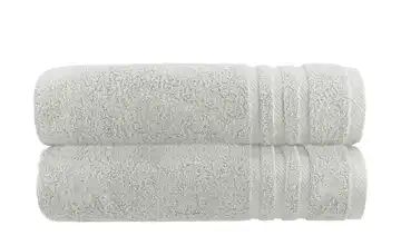 Duschtuch (70 x 140cm), 2er-Set Hellgrau Soft Cotton