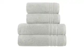 Handtuch-Set Hellgrau, 4-teilig Soft Cotton