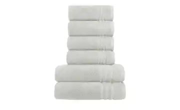 Handtuch-Set Hellgrau, 6-teilig Soft Cotton