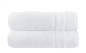 Badetuch (100 x 150cm), 2er-Set Weiß Soft Cotton