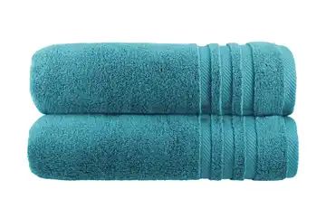 Badetuch (100 x 150cm), 2er-Set Petrol Soft Cotton