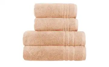 Handtuch-Set Hellorange, 4-teilig Soft Cotton