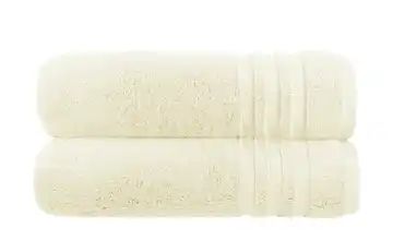 Badetuch (100 x 150cm), 2er-Set Creme Soft Cotton