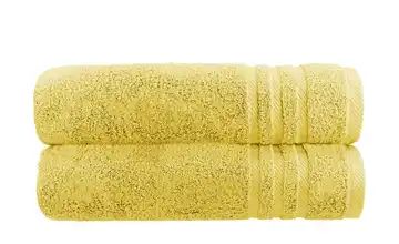 Duschtuch (70 x 140cm), 2er-Set Gelb Soft Cotton