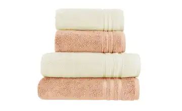 Handtuch-Set Hellorange-Creme, 4-teilig Soft Cotton