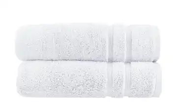 Duschtuch (70 x 140cm), 2er-Set Weiß Kuschel Wuschel