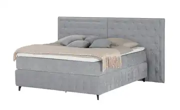 Kings and Queens Boxspringbett Fjell H3 200 cm Hellgrau