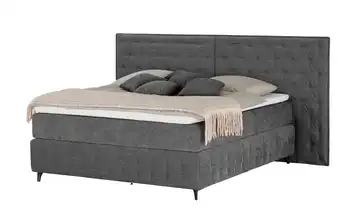 Kings and Queens Boxspringbett Fjell H3 200 cm Dunkelgrau
