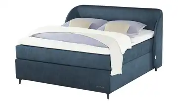 Jette Home Boxspringbett Jette Embrace Dunkelblau 200 cm H2 Latexkern