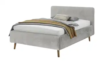 Polsterbett Mattis Grau Bouclé 140 cm ohne Bettkasten