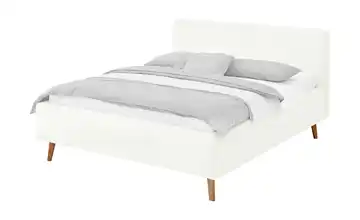 Polsterbett mit Bettkasten Mattis Creme Teddy 160 cm mit Bettkasten