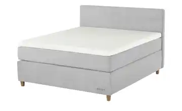 Jette Home Boxspringbett Jette Flex 73,5 cm 200 cm H4 & H5 Hellgrau Kaltschaumkern