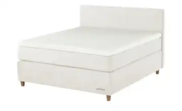 Jette Home Boxspringbett Jette Flex 73,5 cm 200 cm H2 & H4 Creme Kaltschaumkern