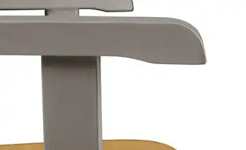 maison bleue Holzstuhl Florian Armlehne Grau, Hellbraun