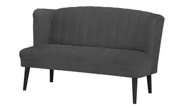 switch Küchensofa  Samt Rina Schwarz 180 cm