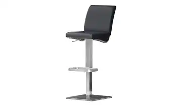 Barhocker Vittoria Kunstleder Gestell eckig Schwarz