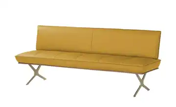 KOINOR Sitzbank  Leder Dining System 1 Gelb 214 cm