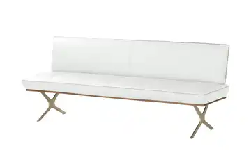 KOINOR Sitzbank  Leder Dining System 1 Weiß 214 cm