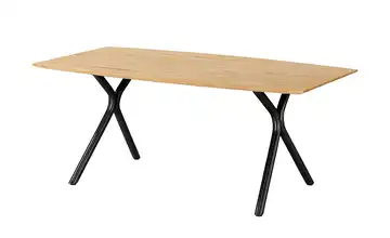 Woodford Esstisch Soft-Table Schwarz, lackiert 180 cm