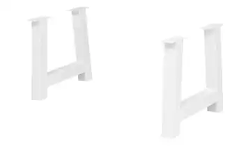 Tischgestell 2er-Set Tuxa massiv Weiß A-Form (dick)