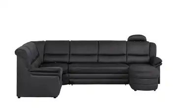 meinSofa Wohnlandschaft anthrazit - Mikrofaser Tilda